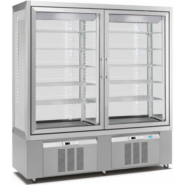Vitrina de vinuri Arte Vino OXP1T98NPD capacitate 98 sticle temperatura 0/+35°C negru