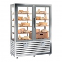 Vitrina cofetarie Tecfrigo MUSA 120 Q, capacitate 120 l, temperatura -15/-21 ºC, negru