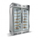 Vitrina cofetarie Tecfrigo MUSA 120 Q, capacitate 120 l, temperatura -15/-21 ºC, negru