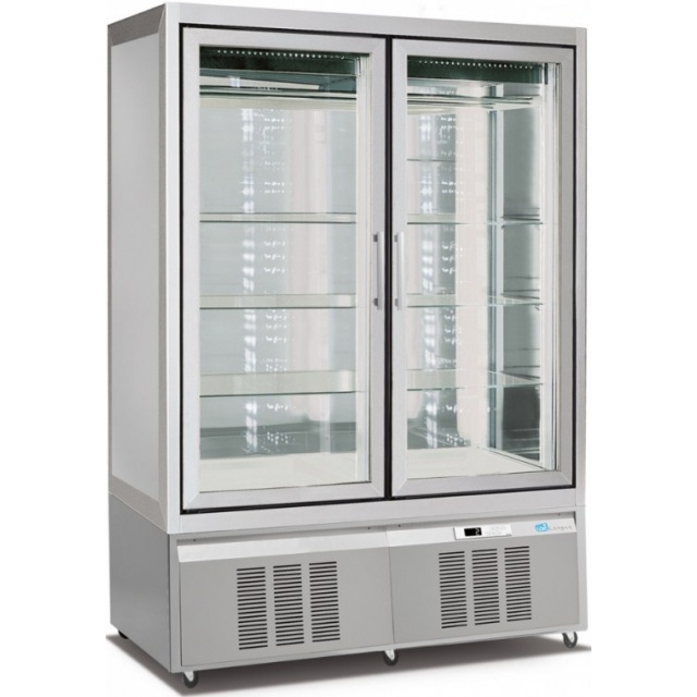 Vitrina frigorifica pentru macelarie Longoni M2-400 CLASSIC 7721 capacitate 850l 1 zona racire ± 0 / + 4°C argintiu