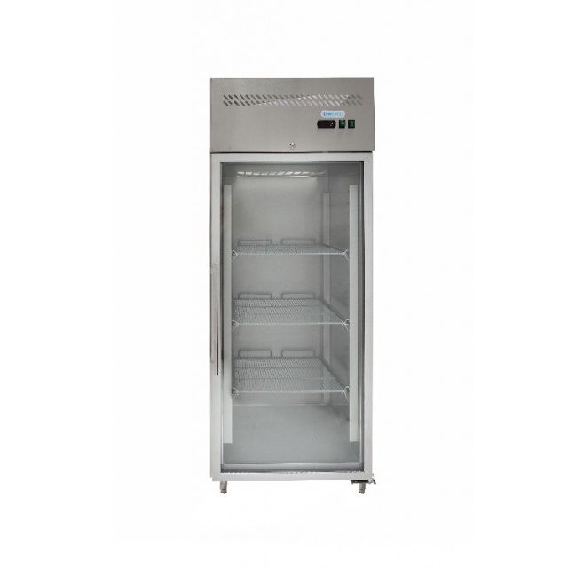 Vitrina frigorifica Cool Wise DC 368, capacitate 300 L, 1 zona de temperatura +1° ~ +10°C, negru