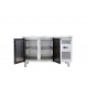 Masa rece frigorifica Forcold G-GN2100TN-F cu 2 usi, capacitate 282 l, temperatura -2°C/+8°C, inox