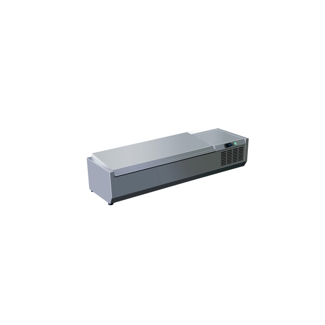 VITRINA FRIGORIFICA INGREDIENTE CU CAPAC SARO VRX 1600 S 323-3142, 7 x 1/3 GN, TEMPERATURA +2 / + 8 ° C, INOX
