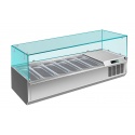 VITRINA FRIGORIFICA INGREDIENTE SARO VRX 1500/380 323-1034, 6 x 1/3 GN, TEMPERATURA +2 / + 8 ° C, INOX