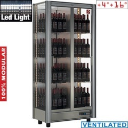 Vitrina frigorifica vinuri DIAMOND GVV-3, 530 L, ajustabila