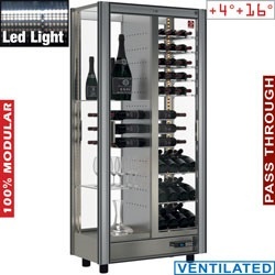 Vitrina frigorifica vinuri DIAMOND GVV-4/TR, 530 L, ajustabila