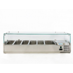 Vitrina frigorifica Cool Wise DC 368, capacitate 300 L, 1 zona de temperatura +1° ~ +10°C, negru