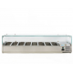 Vitrina frigorifica expunere ingrediente Forcold G-VRX1800-380, capacitate 8 cuve/36 l, temperatura +2°C/+8°C, inox Vitrina frigorifica expunere ingrediente Forcold G-VRX1800-380, capacitate 8 cuve/36 l, temperatura +2°C/+8°C, inox