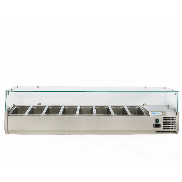 Vitrina frigorifica Cool Wise DC 368, capacitate 300 L, 1 zona de temperatura +1° ~ +10°C, negru