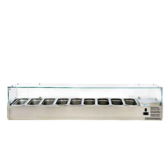Vitrina frigorifica Cool Wise DC 368, capacitate 300 L, 1 zona de temperatura +1° ~ +10°C, negru