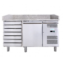 Masa rece pentru pizza Forcold G-PZ1610TN-F, capacitate, 390 l temperatura -2/+8°C, inox
