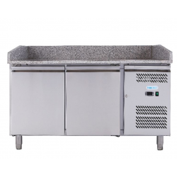 Masa rece pentru pizza Forcold G-PZ2600TN-F, 2 usi, capacitate, 390 l temperatura -2/+8°C, inox