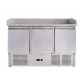 Masa rece pentru pizza Forcold G-S903PZ-F, 3 usi, capacitate 368 l, temperatura +2/+8°C, inox