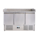 Masa rece pentru pizza Forcold G-S903PZ-F, 3 usi, capacitate 368 l, temperatura +2/+8°C, inox
