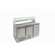 Masa rece pentru pizza Forcold G-S903PZCAS-FC, 2 usi si 6 sertare, capacitate 257 l, temperatura +2/+8°C, inox