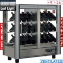 Vitrina frigorifica vinuri DIAMOND PVV-2/TR, 216 L, posibilitate de personalizare, modulara