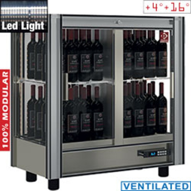 Vitrina frigorifica vinuri DIAMOND PVV-3, 216 L, modulara