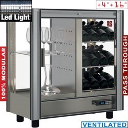 Vitrina frigorifica vinuri DIAMOND GVV-1, 530 L, ajustabil
