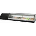 VITRINA FRIGORIFICA INGREDIENTE SARO SV 1500 323-3158, 5 x 1/3 GN, CAPACITATE 74.5 L, TEMPERATURA 0 / + 6 ° C, INOX / NEGRU
