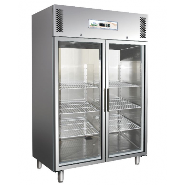 Vitrina frigorifica Cool Wise DC 368, capacitate 300 L, 1 zona de temperatura +1° ~ +10°C, negru