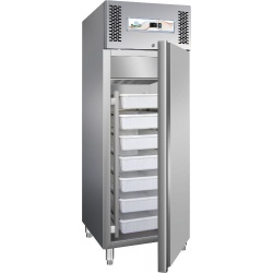 Vitrina frigorifica Cool Wise DC 368, capacitate 300 L, 1 zona de temperatura +1° ~ +10°C, negru