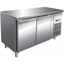 Masa rece frigorifica Forcar G-GN2100TN cu 2 usi, capacitate 282 l, temperatura -2°+8°C, Inox