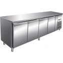 Masa rece frigorifica Forcar G-GN4100TN cu 4 usi, capacitate 553 l, temperatura -2°+8°C, Inox