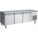 Masa rece gastronomie Forcar G-UGN4100TN cu 4 usi, capacitate 350 l, temperatura -2°+8°C, Inox