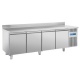 Masa rece gastronomie cu rebord Forcar G-SNACK4200TN cu 4 usi, capacitate 449 l, temperatura -2°+8°C, Inox