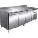 Masa rece pentru patiserii cu rebord Forcar G-PA3200TN, 3 usi, capacitate 580 l, temperatura +2°+8°C, Inox