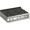 Plita profesionala Baron Q70PC / G1206, linia QUEEN7, 6 arzatoare din fonta, putere 32,4 kW, gratare fonta, inox