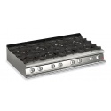 Aragaz Tecnogas P1X66M4VC, 60 cm, gaz, 4 arzatoare, grill, otel inoxidabil