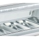 Vitrina frigorifica orizontala pentru ingrediente Forcar RTS132B, capacitate 8 containe, temperatura 0°+12°C, Inox