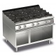Aragaz Tecnogas P1X66M4VC, 60 cm, gaz, 4 arzatoare, grill, otel inoxidabil
