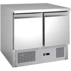 Masa rece fast food si pizza Forcar G-SS45BT cu 2 usi, capacitate 240 l, temperatura +2°+8°C, Inox