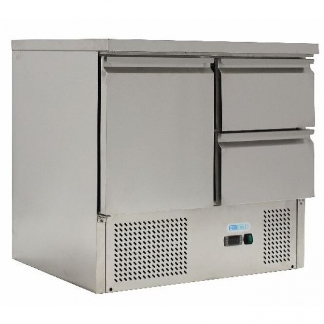 Vitrina frigorifica Cool Wise DC 368, capacitate 300 L, 1 zona de temperatura +1° ~ +10°C, negru