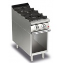 Aragaz Tecnogas P1X66M4VC, 60 cm, gaz, 4 arzatoare, grill, otel inoxidabil