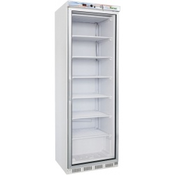 Vitrina frigorifica Forcar G-EF400G, capacitate 350 l, temperatura -18°-22°C, alb