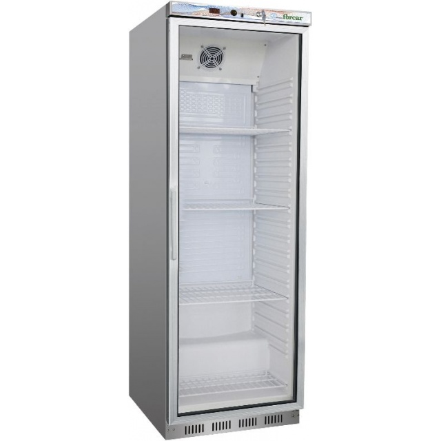 Vitrina frigorifica Forcar G-ER400G, capacitate 350 l, temperatura +2°+8°C, alb