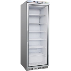 Vitrina frigorifica Forcar G-EF400GSS capacitate 350 l, refrigerare statica, temperatura -18°C/-22°C, argintiu