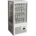 Vitrina frigorifica bauturi Forcar G-TCBD68 capacitate 58 l, refrigerare ventilata, temperatura +2°+8°C, alb