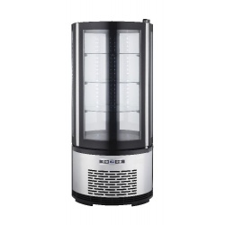 Vitrina frigorifica expunere Forcar G-VPR160, instalare pe blat, capacitate 160 l, temperatura +2°+8°C, alb/negru