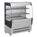 Vitrina frigorifica de expunere Forcar RTS200C, capacitate 200 l, temperatura +2°+10°C, inox