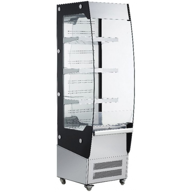 Vitrina frigorifica de expunere Forcar RTS220C, capacitate 220 l, temperatura +2°+10°C, inox