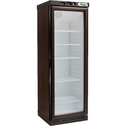Vitrina frigorifica Forcar G-ER200GSS, capacitate 130 l, refrigerare statica, temperatura +2°C / +8°C, argintie