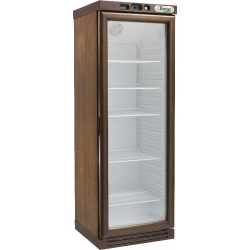Vitrina frigorifica Forcar G-ER200GSS, capacitate 130 l, refrigerare statica, temperatura +2°C / +8°C, argintie