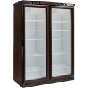 Vitrina frigorifica vinuri Forcar KL2792W cu 2 usi, capacitate 620 l, 2 zone temperatura +2°+8°C, wenge