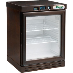 Vitrina frigorifica Forcar G-ER200GSS, capacitate 130 l, refrigerare statica, temperatura +2°C / +8°C, argintie