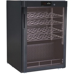 Vitrina frigorifica vinuri Forcar G-BJ118, capacitate 24 sticle, temperatura +5°/+18°C, negru