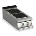 Plita profesionala electrica Baron Q70PC/E401, linia QUEEN7 , 2 zone gatit, putere 5,2kW, placi fonta, inox